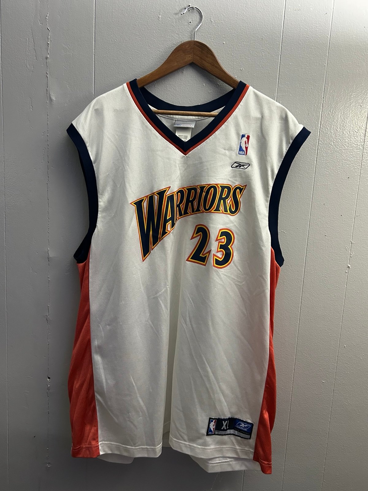 Reebok Golden State Warriors Jason Richardson #23 Jersey XL White Vintage