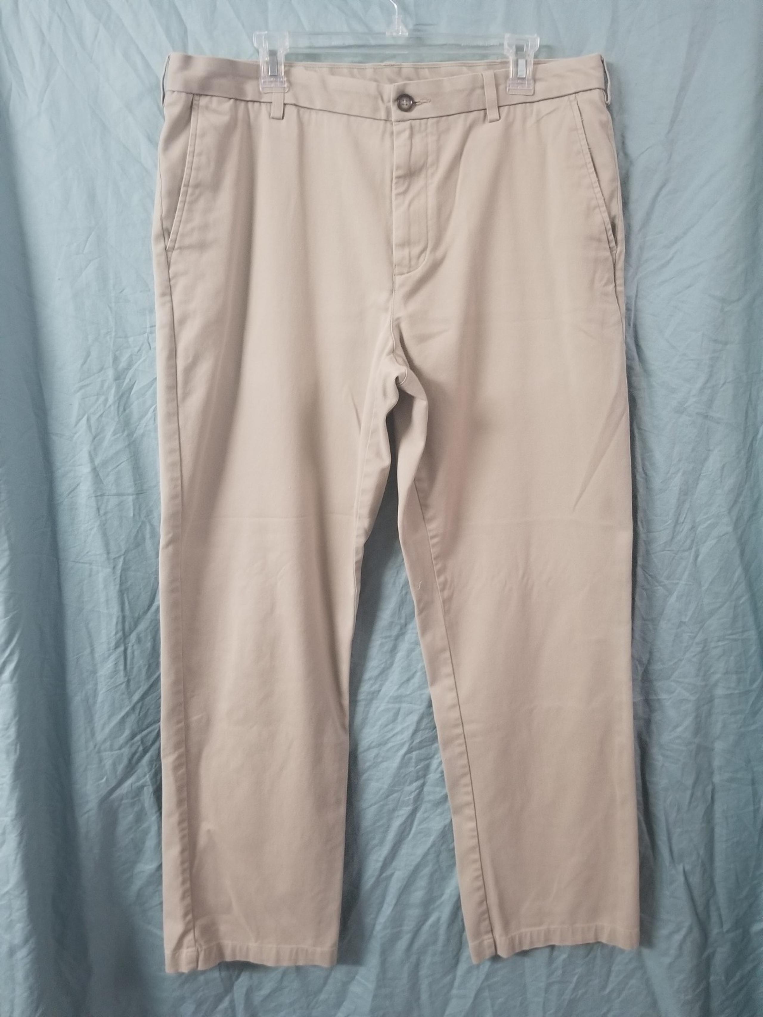 Mens CROFT & BARROW Khaki Dress Pants Size 36x34