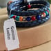 Carolyn Pollack American West leather wrap beaded bracelet