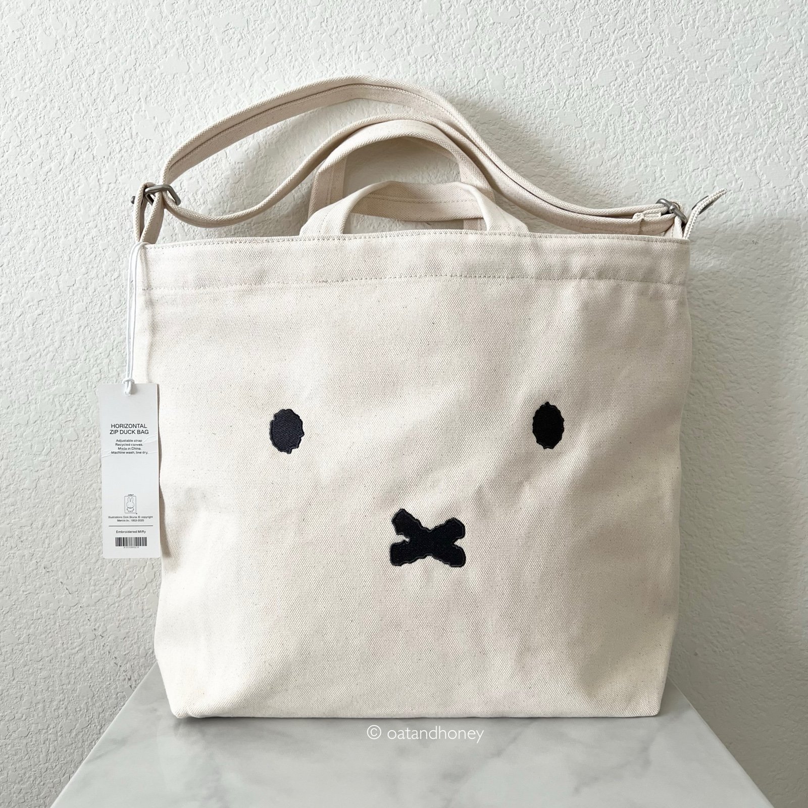 BAGGU Miffy Horizontal Zip Duck Bag