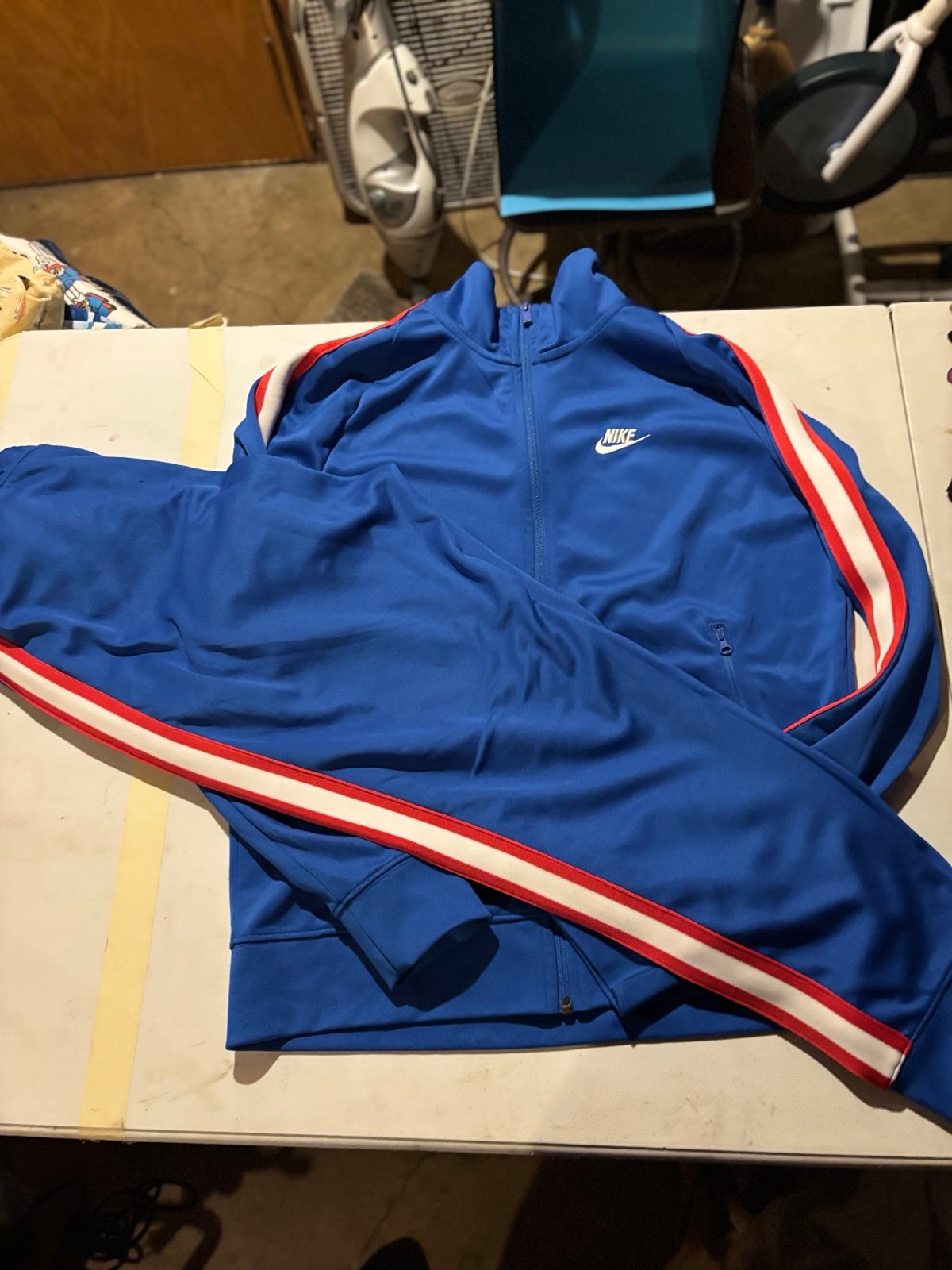 Nike Nike blue and red tracksuit top M Bottoms L .#tracksuit