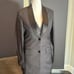 Women’s Dark Gray Slim Fit 3 Piece Formal Tuxedo Suit Shawl Lapel Size 6 NWOT
