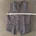 Women’s Dark Gray Slim Fit 3 Piece Formal Tuxedo Suit Shawl Lapel Size 6 NWOT