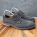 Vionic 555 Bruno Shoes Gray Suede Mens Size 8 Wingtip Oxfords Dress Stitched