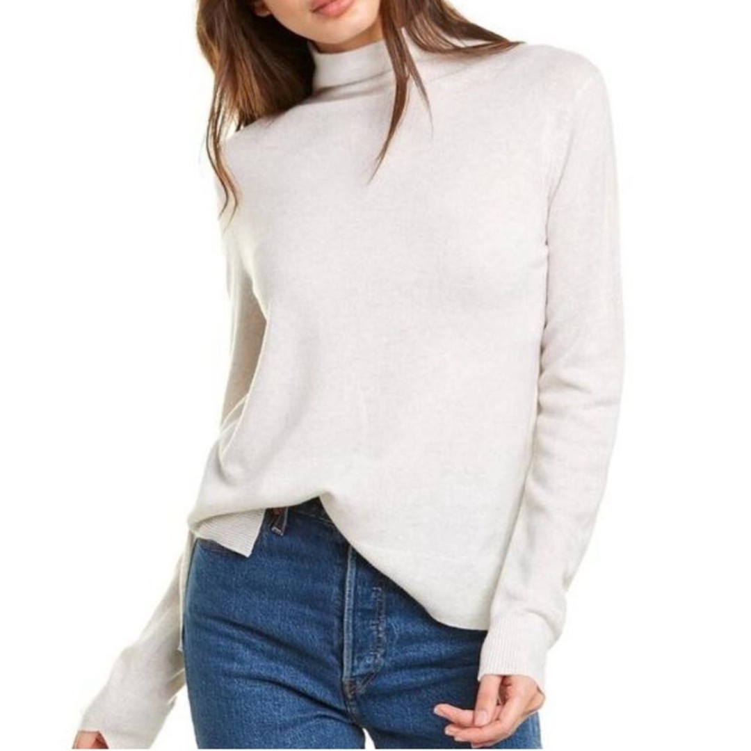 Vince Mock Neck Wool & Cashmere cream Sweater size M