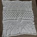 Crochet white Tree of life blanket