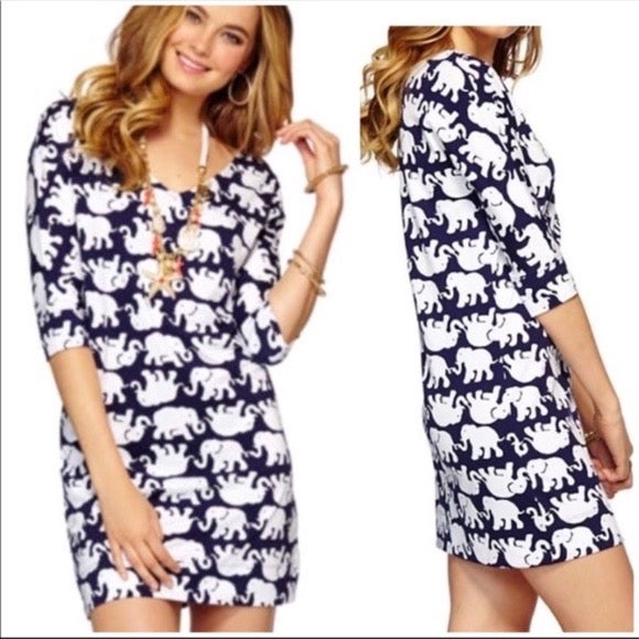 lilly pulitzer elephant print dress