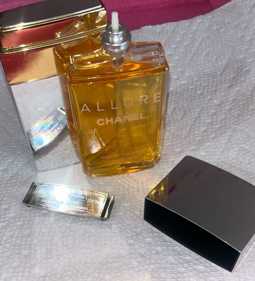 Vintage CHANEL Allure 2 oz eau de toilette. In metal case