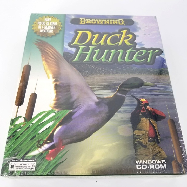 Browning Duck Hunter Windows PC CD Rom Game Foul Bird Realistic Call Tool 1998