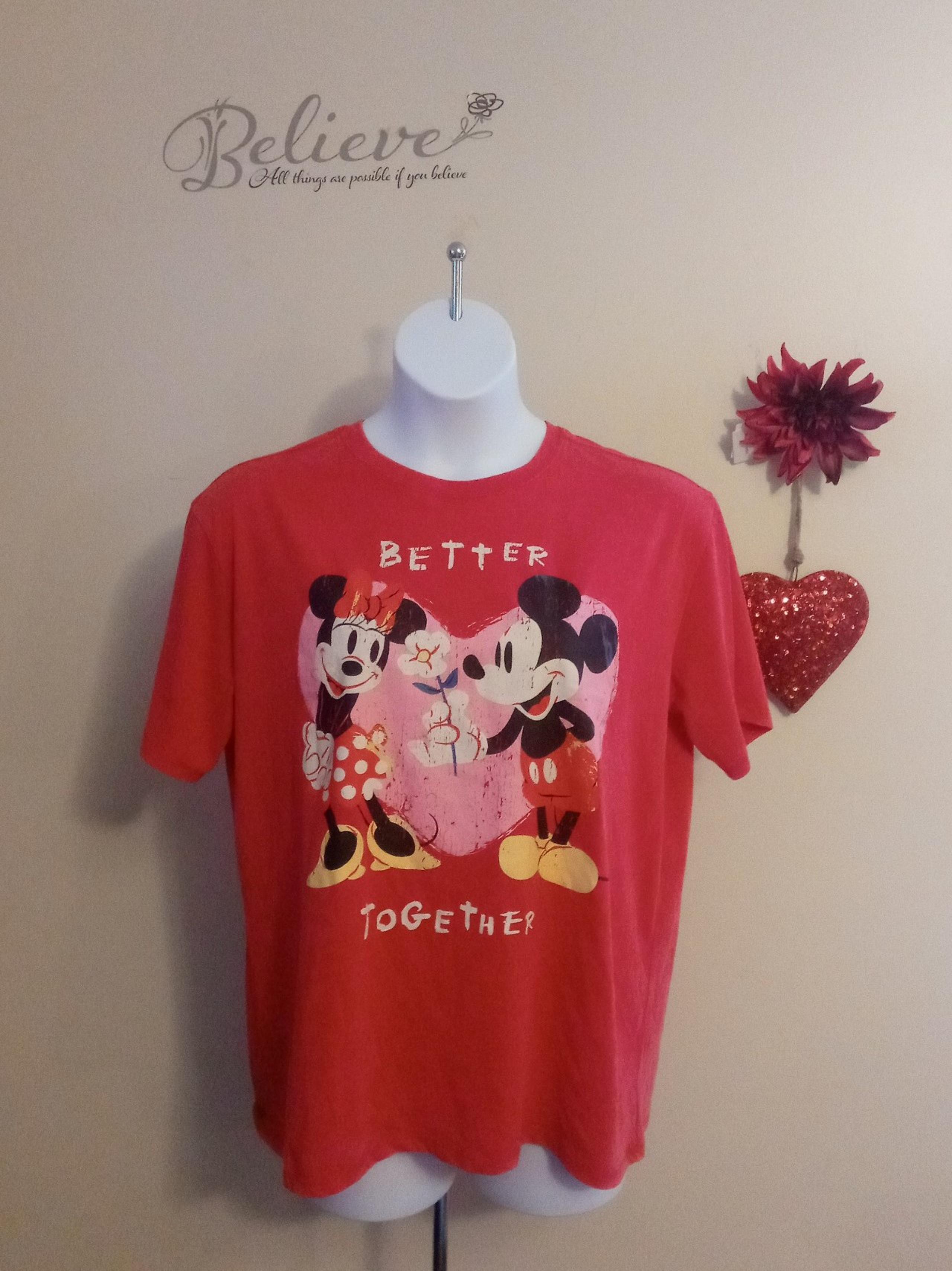 Disney Size 2XL Womens Plussize Cute Clothing Mickey & Minnie Mouse TShirt ❣️New