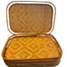 Vintage Set of 10 Bamboo Rattan Wicker Tiki Serving Lap Party Tray 19” x 13”