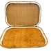 Vintage Set of 10 Bamboo Rattan Wicker Tiki Serving Lap Party Tray 19” x 13”