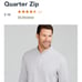 Silver Cloud French Terry Quarter Zip SZ L
