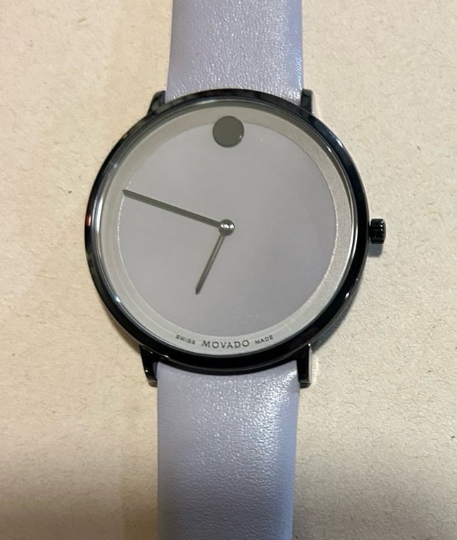 Movado Modern 47 Watch With 40mm Grey Face & Grey Band