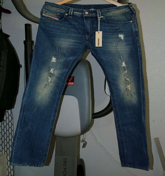 Mens Diesel Thavar Wash 008QL slim skinny jean