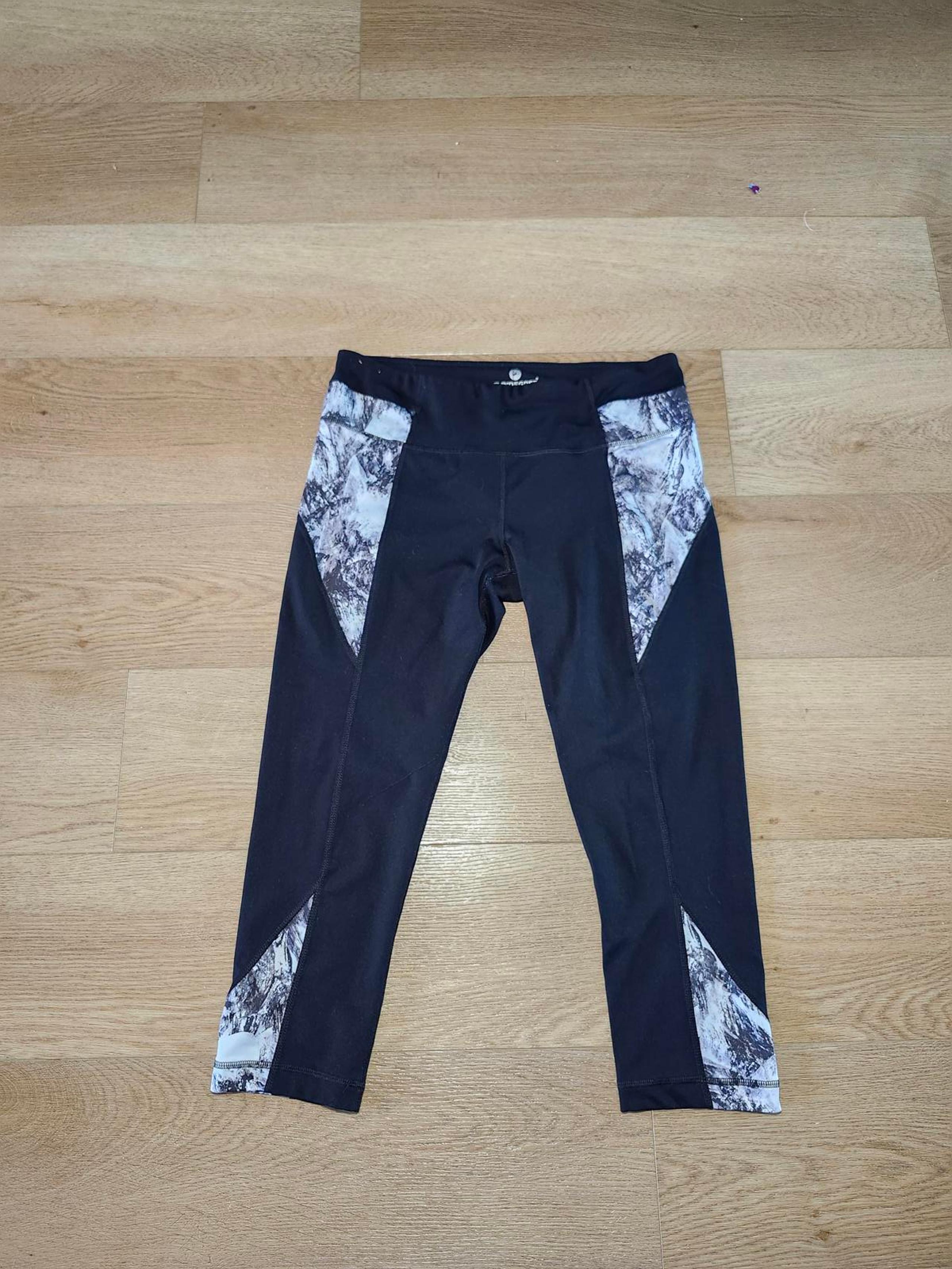 90 Degree By Reflex Women's Capris with Stylish Marble Accents - Size Large