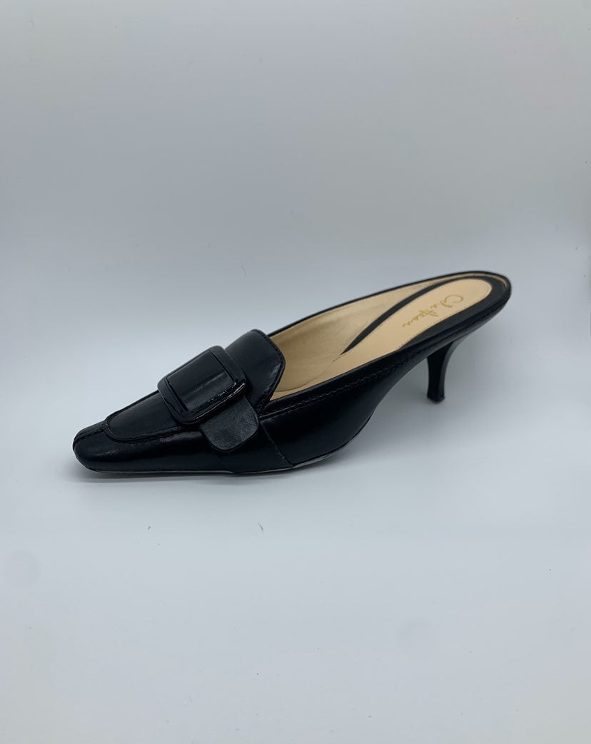 150 Cole Haan Leather Kitten Mules