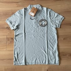 Burberry Men's Blue Color Polo T-shirt Medium Size
