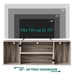 Large LED TV stand for 75 inch TVs, Deformable Media Console Cabinet, OAK