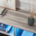 Large LED TV stand for 75 inch TVs, Deformable Media Console Cabinet, OAK