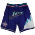 Just Don Utah Jazz Mitchell & Ness NBA XL XLarge Jersey Shorts Purple NWT