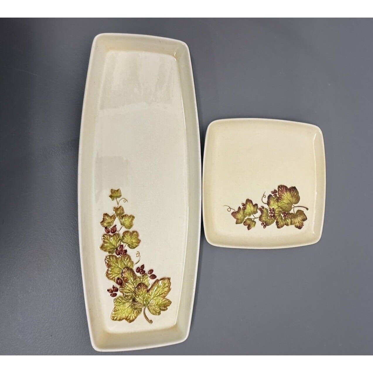 RETRO 1960s VINTAGE CARLTON WARE VINE CANTERBURY TRAY /PLATE & DISH #16