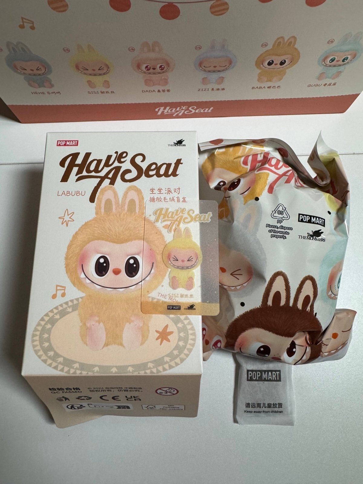 Pop mart the monsters labubu have a seat - sisi 100% authentic