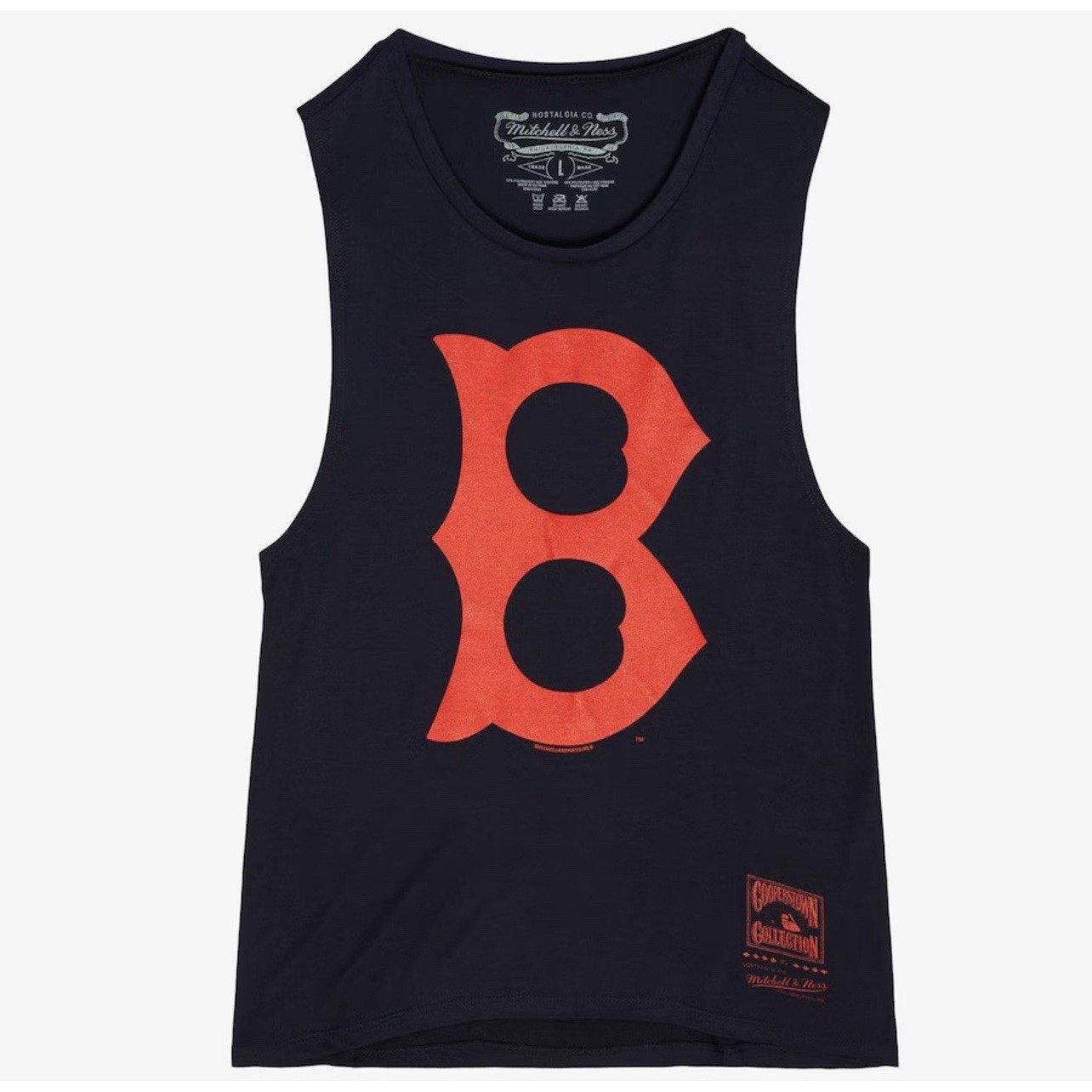 Mitchell & Ness Women's Small Navy Boston Red Sox Tonal Logo Story Tank Top NWT
