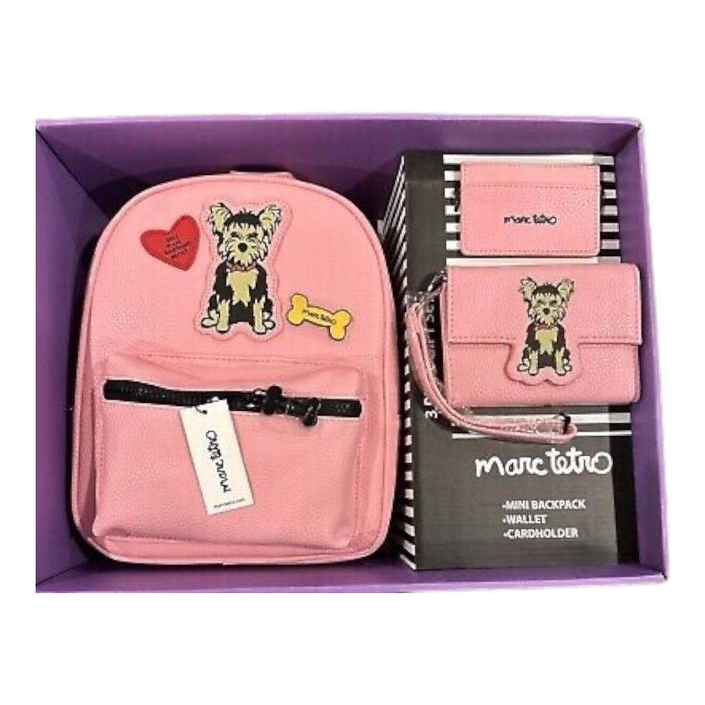 Marc Tetro 3 Piece Gift Set, Pink NIB