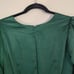 NWOT Lulu's Endearing Elegance Emerald Green Satin Long Sleeve Maxi Dress Small