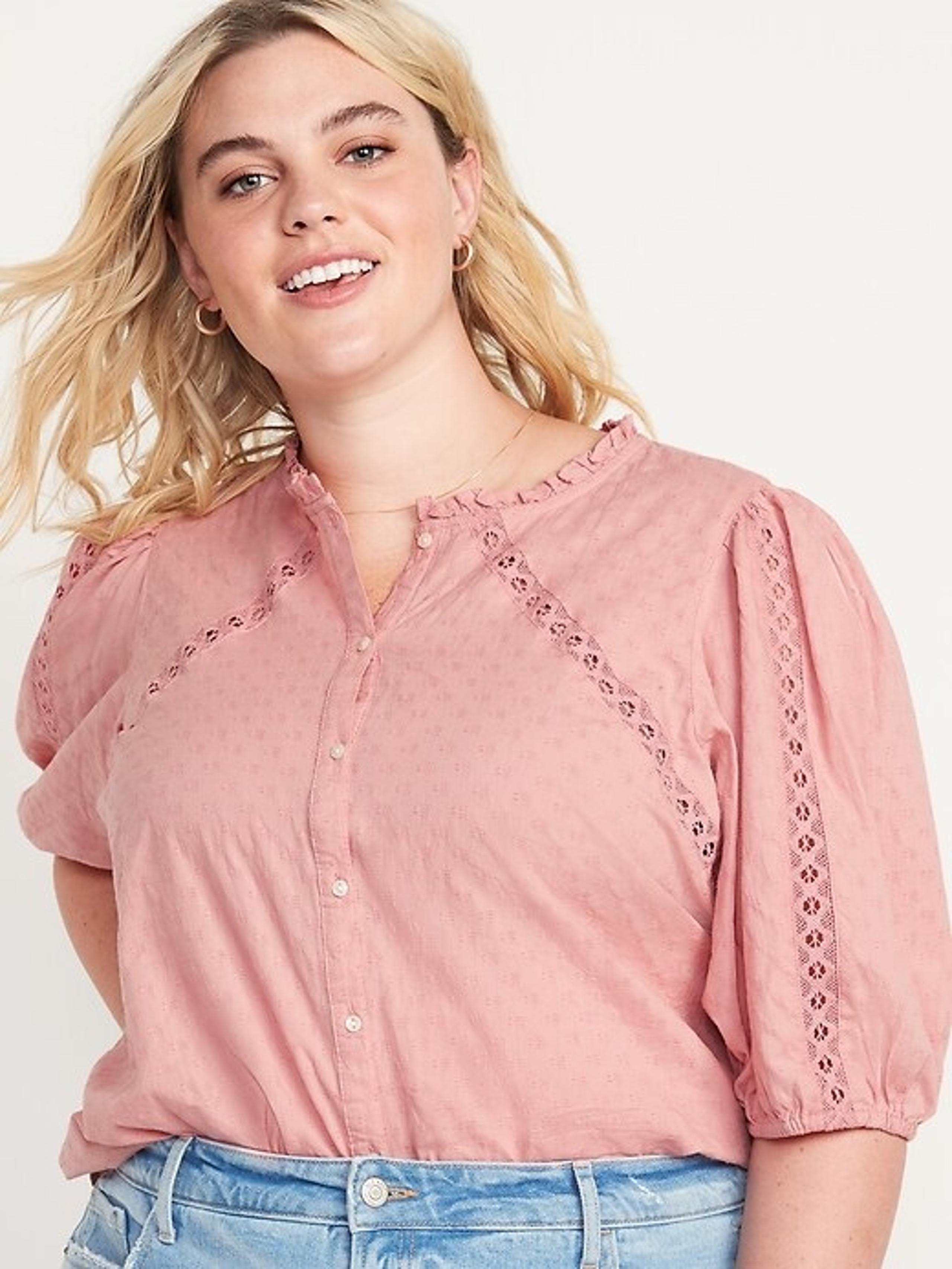 Old Navy | Pink Cotton Blouse | XXL