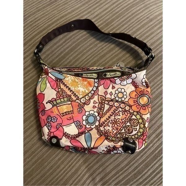 LeSportsac elephant floral shoulder bag