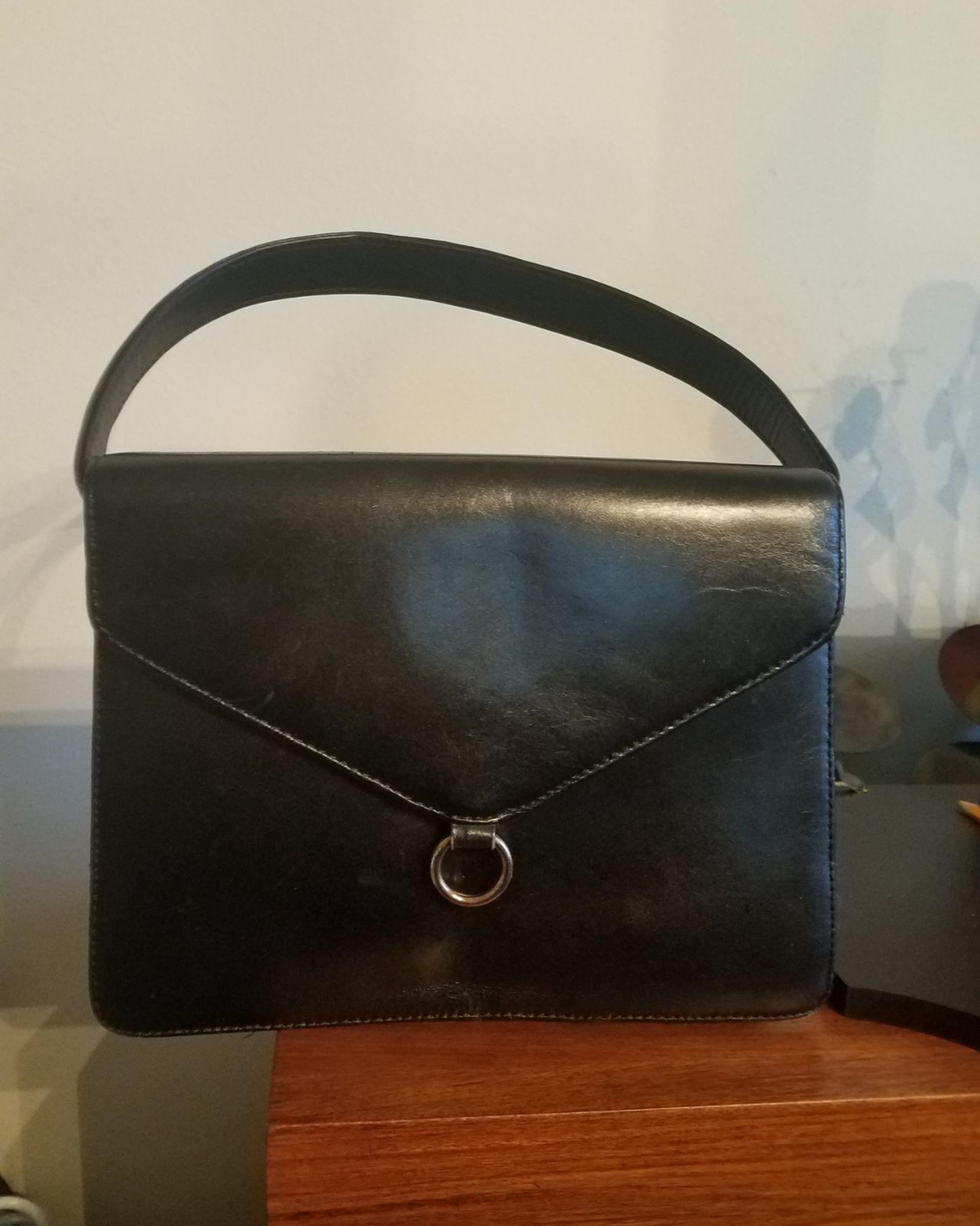 Preston & York Black Leather Handbag