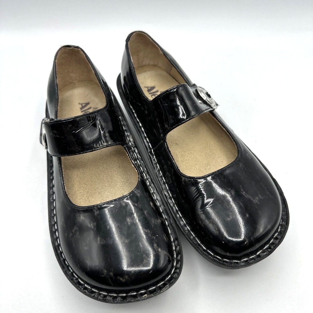 Alegria Pal-411 Paloma Mary Janes Shoes Women's EU36/US 5.5 Black Tortoise