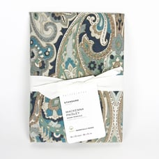 POTTERY BARN MACKENNA PAISLEY STANDARD Floral Percale PILLOW SHAM NEW