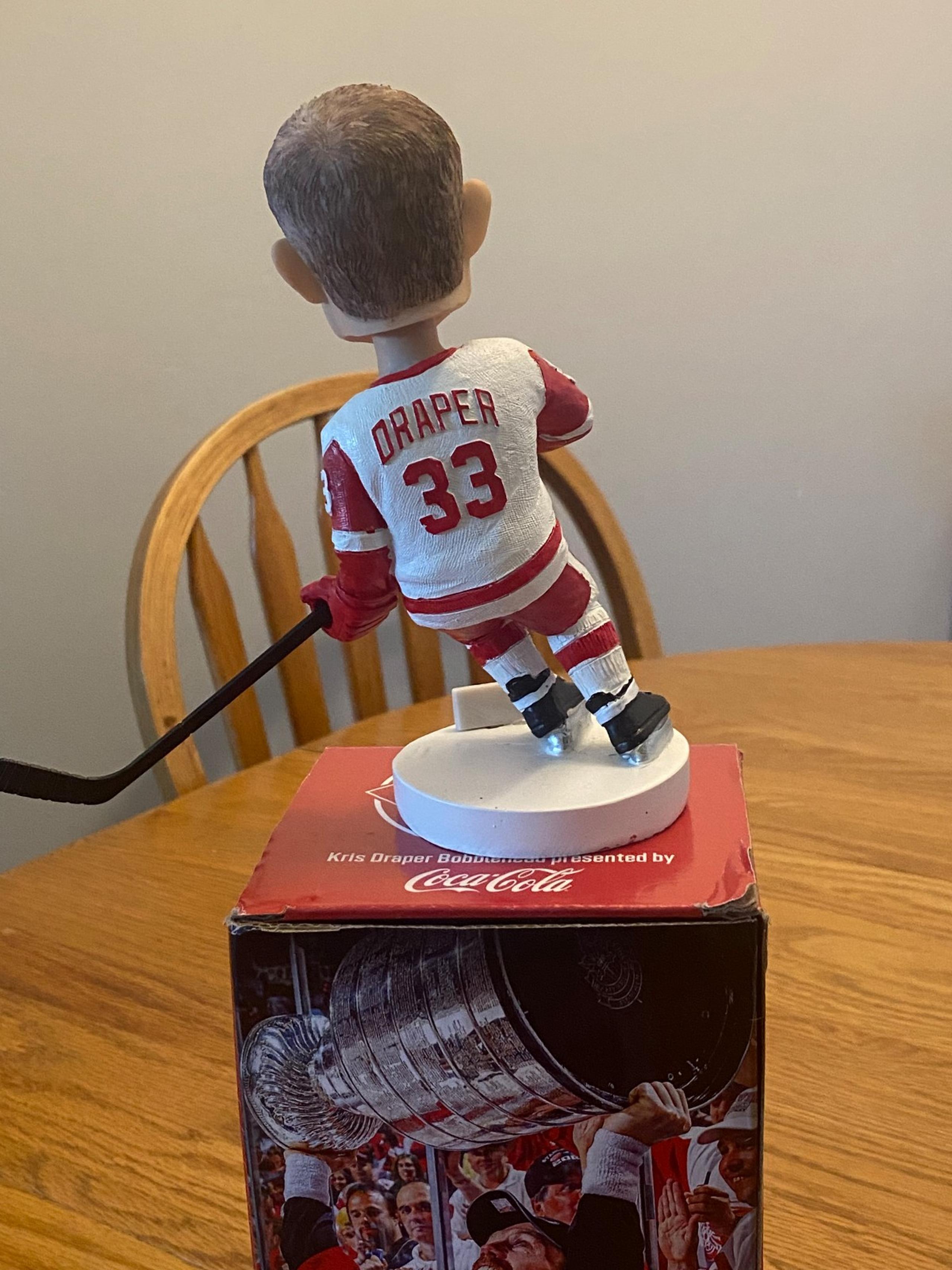 KRIS DRAPER DETROIT REDWINGS COCA COLA BOBBLEHEAD "BRAND NEW"