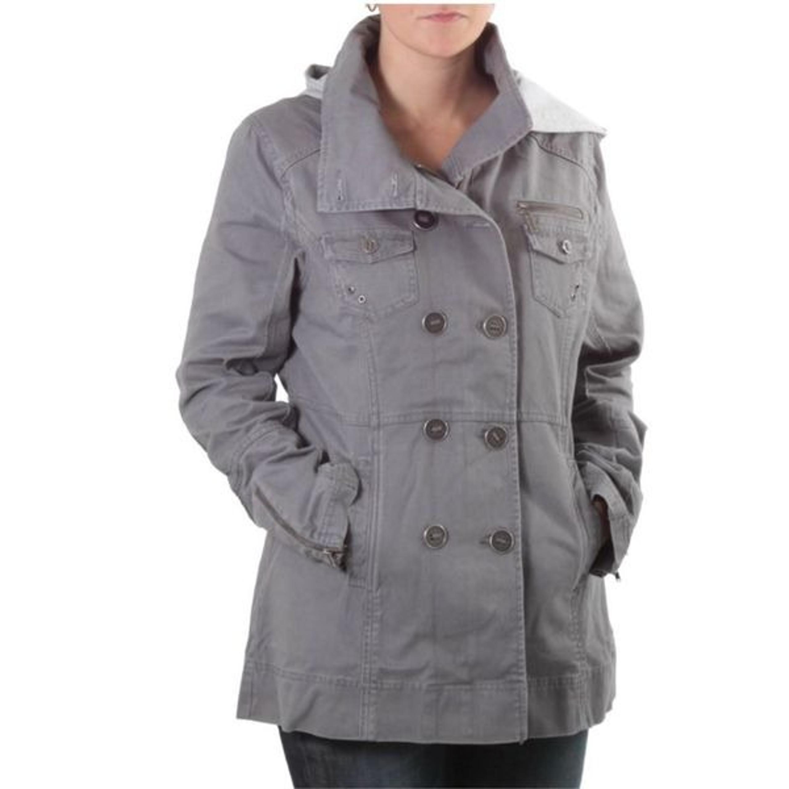 Hurley Winchester Woven Military Jacket Gray Size Large
