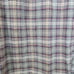 NWT BORRIELLO NAPOLI Gray Blue Plaid Shirt Cotton / Wool Italy Size 15 3/4 40