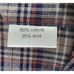 NWT BORRIELLO NAPOLI Gray Blue Plaid Shirt Cotton / Wool Italy Size 15 3/4 40