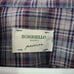 NWT BORRIELLO NAPOLI Gray Blue Plaid Shirt Cotton / Wool Italy Size 15 3/4 40