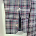NWT BORRIELLO NAPOLI Gray Blue Plaid Shirt Cotton / Wool Italy Size 15 3/4 40