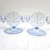Ice Blue Radiance Glass Double Candlestick Holders Set of 2 Candelabra 6.5