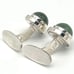 【Rare】 Georg Jensen 44D Nephrite Cufflinks Cufflinks SV925