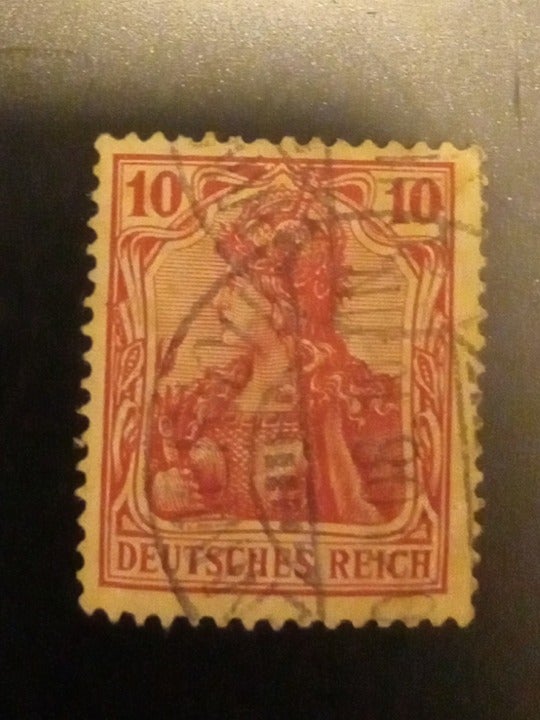 Postage Stamp Rare Deutsches Reich (watermarked)