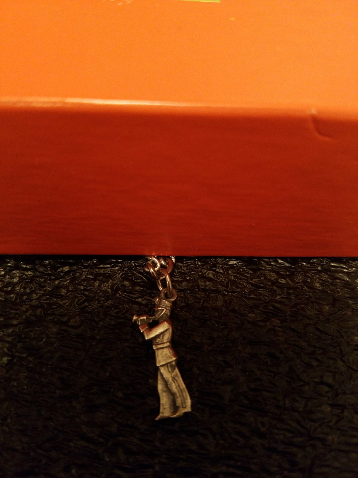 Trumpet player charm #177