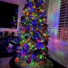 4th of July Decorations Lights Outdoor, 600 LED Red White and Blue Lights