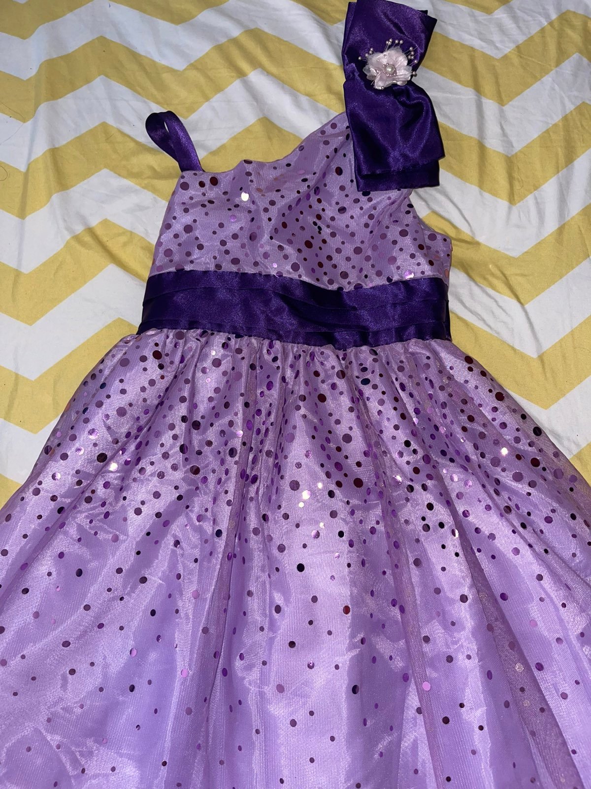 Sequin Purple Dress