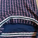 Anthropologie Endless Rose Med Check Sleeveless Boucle Sweater Dress Navy Pink