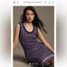 Anthropologie Endless Rose Med Check Sleeveless Boucle Sweater Dress Navy Pink