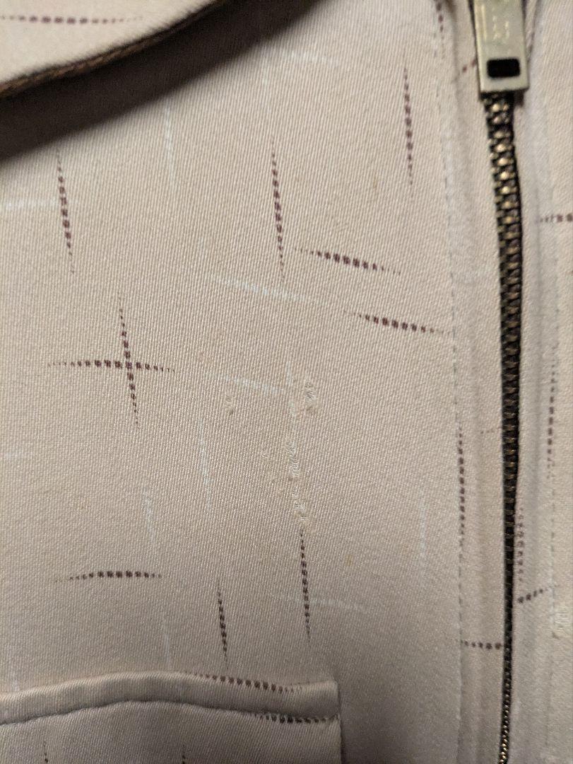 Special! 50s Vintage Kasuri Pattern Rayon Gabardine Jacket